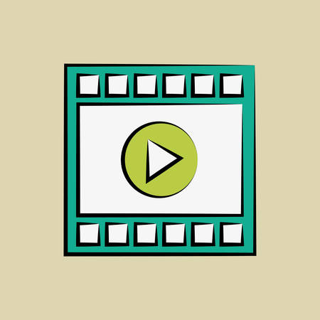 Movie concept with icon design, vector illustration 10 eps graphic.のイラスト素材