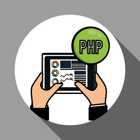 web development concept with icon design, vector illustration 10 eps graphic.のイラスト素材