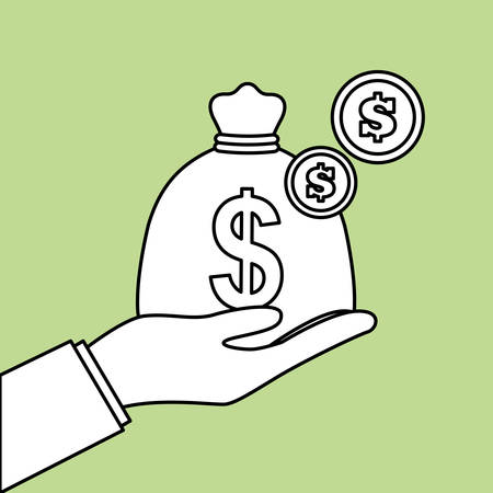 Money  concept with icon design, vector illustration 10 eps graphic.のイラスト素材