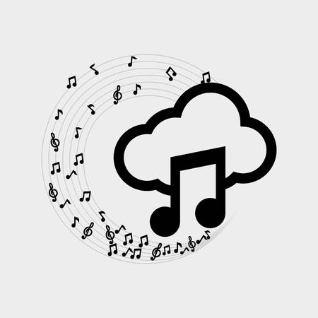 music concept with icon design, vector illustration 10 eps graphic.のイラスト素材