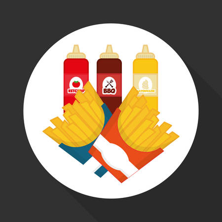 fast food concept with icon design, vector illustration 10 eps graphic.のイラスト素材