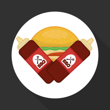 fast food concept with icon design, vector illustration 10 eps graphic.のイラスト素材