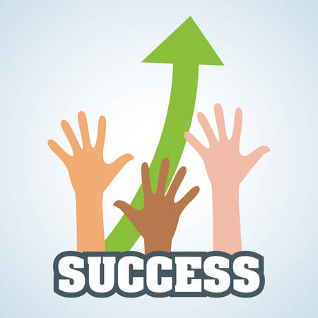 Success concept with icon design, vector illustration 10 eps graphic.のイラスト素材