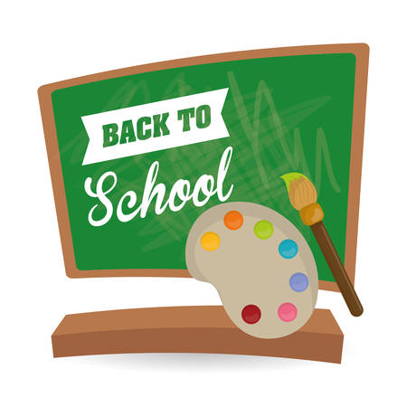 Back to school concept with icon design, vector illustration 10 eps graphic.のイラスト素材