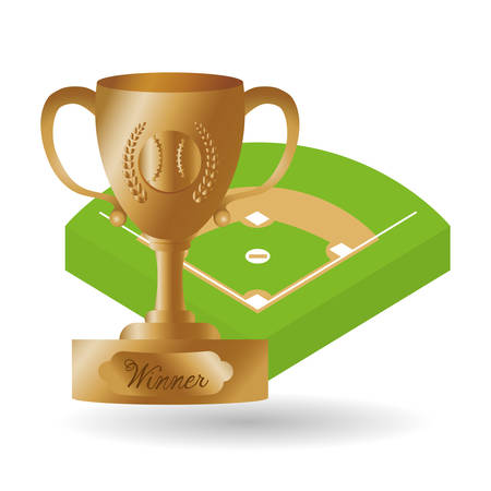 Baseball concept with icon design, vector illustration 10 eps graphic.のイラスト素材