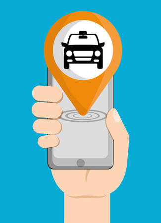 Taxi concept with icon design, vector illustration 10 eps graphic.のイラスト素材