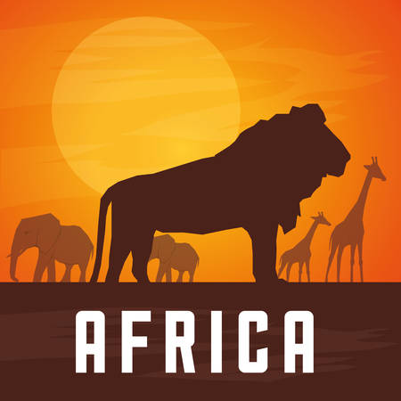 Africa concept with icon design, vector illustration 10 eps graphic.のイラスト素材