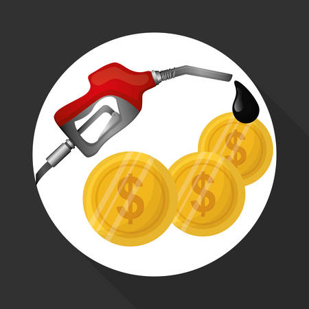 Oil price concept with icon design, vector illustration 10 eps graphic.のイラスト素材