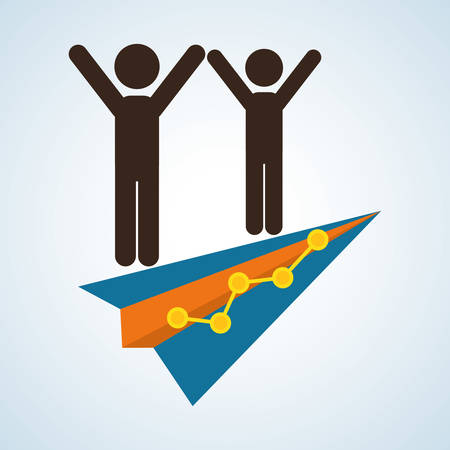 Achievement concept with icon design, vector illustration 10 eps graphic.のイラスト素材