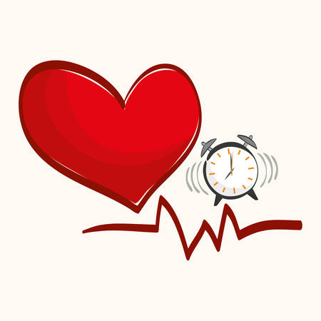 Healthy lifestyle concept with icon design, vector illustration 10 eps graphic.のイラスト素材