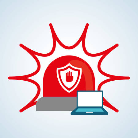 Security system concept with icon design, vector illustration 10 eps graphic.のイラスト素材