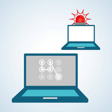 Security system concept with icon design, vector illustration 10 eps graphic.のイラスト素材