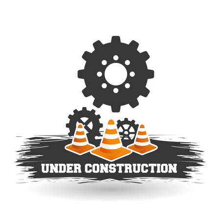 Under Construction concept with icon design, vector illustration 10 eps graphic.のイラスト素材