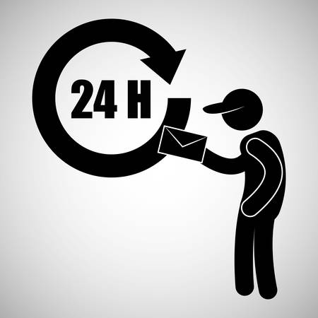 Logistic concept with icon design, vector illustration 10 eps graphic.のイラスト素材