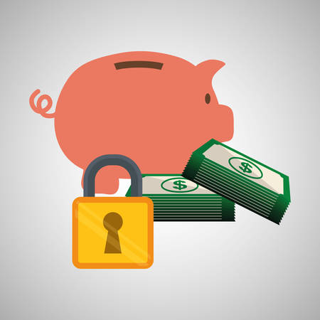 Security concept with icon design, vector illustration 10 eps graphic.のイラスト素材