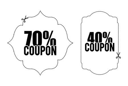 Coupon concept with icon design, vector illustration 10 eps graphic.のイラスト素材