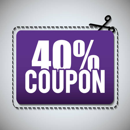 Coupon concept with icon design, vector illustration 10 eps graphic.のイラスト素材