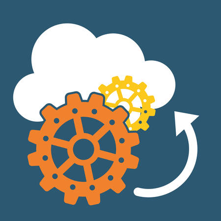 Process concept with icon design, vector illustration 10 eps graphic.のイラスト素材