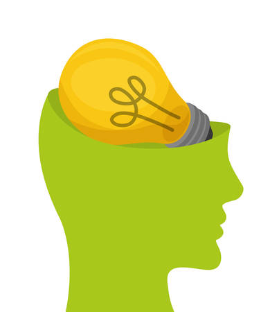 think Green concept with icon design, vector illustration 10 eps graphic.のイラスト素材