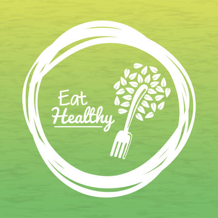 Organic food  concept with icon design, vector illustration 10 eps graphic.のイラスト素材