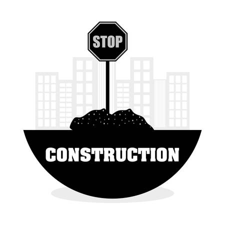 Construction concept with icon design, vector illustration 10 eps graphic.のイラスト素材