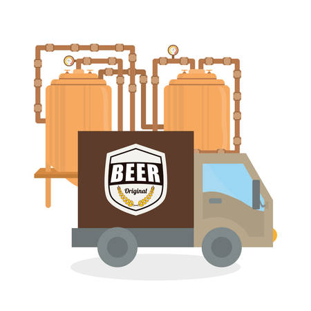 Beer concept with icon design, vector illustration 10 eps graphic.のイラスト素材