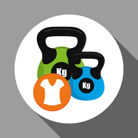 Healthy lifestyle concept with icon designのイラスト素材