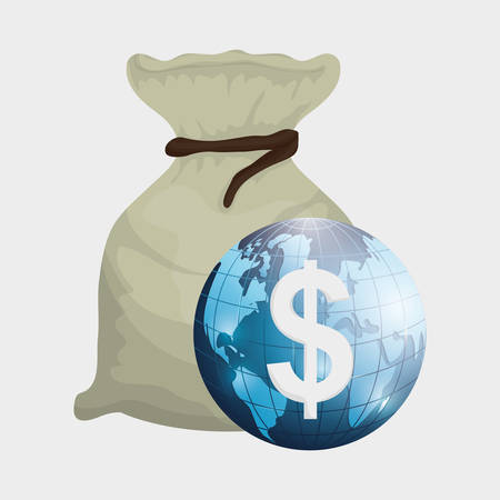 Global economy concept with icon design, vector illustration 10 eps graphic.のイラスト素材