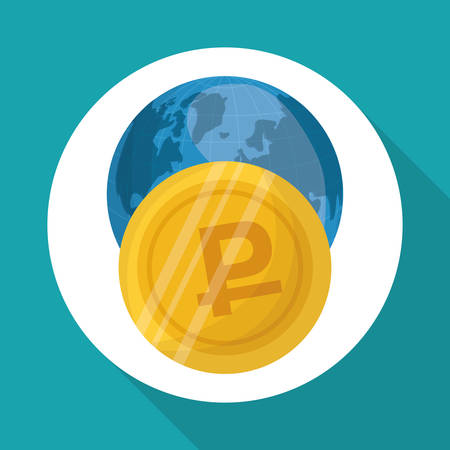 Global economy concept with icon design, vector illustration 10 eps graphic.のイラスト素材