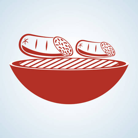 Grill concept with icon design, vector illustration 10 eps graphic.のイラスト素材