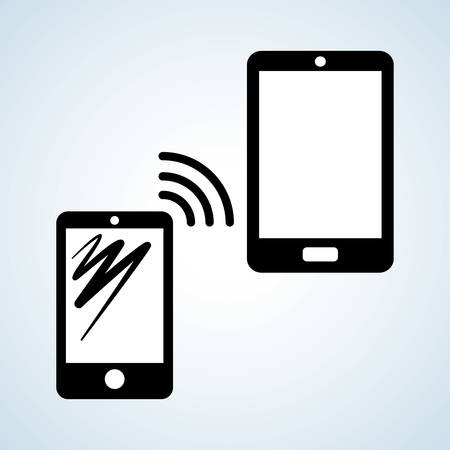 Smartphone concept with icon design, vector illustration 10 eps graphic.のイラスト素材