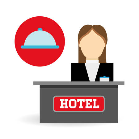 Hotel  concept with icon design, vector illustration 10 eps graphic.のイラスト素材
