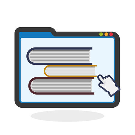 E-learning concept with icon design, vector illustration 10 eps graphic.のイラスト素材