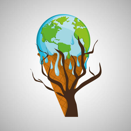 Save Planet concept with icon design, vector illustration 10 eps graphic.のイラスト素材