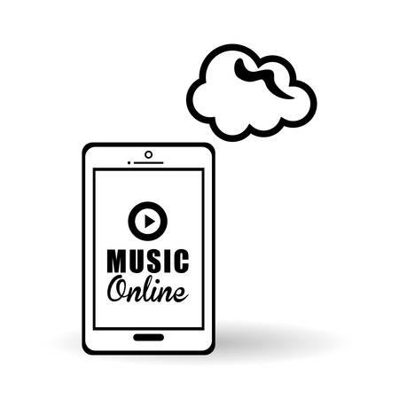 Music concept with icon design, vector illustration 10 eps graphic.のイラスト素材