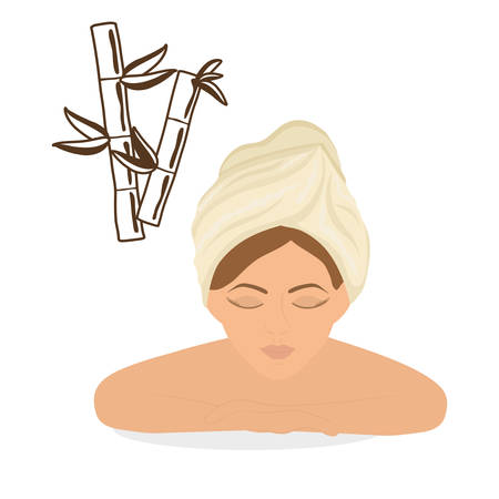 Spa center concept with icon design, vector illustration 10 eps graphic.のイラスト素材