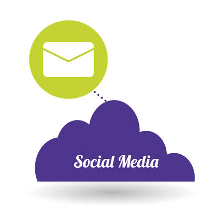 Social media concept with icon design, vector illustration 10 eps graphic.のイラスト素材