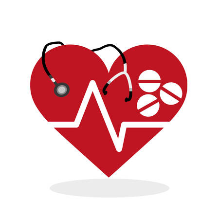 Medical care concept with icon design, vector illustration 10 eps graphic.のイラスト素材