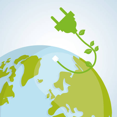 Ecology concept with icon design, vector illustration 10 eps graphic.のイラスト素材