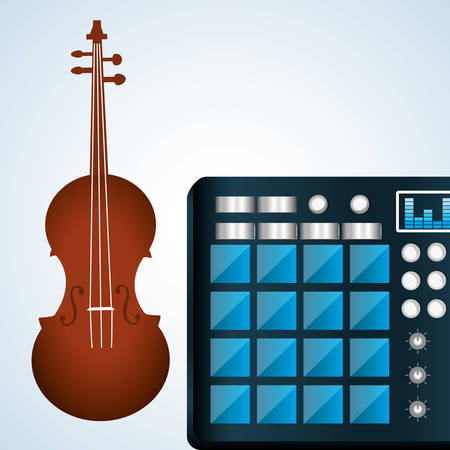 Music concept with icon design, vector illustration 10 eps graphic.のイラスト素材