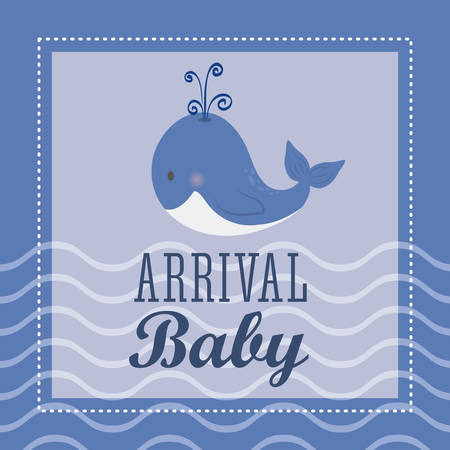 Baby shower concept with icon design, vector illustration 10 eps graphic.のイラスト素材