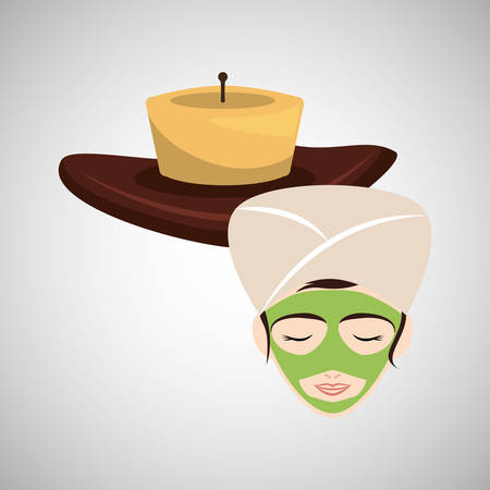 Spa Center concept with icon design, vector illustration 10 eps graphic.のイラスト素材