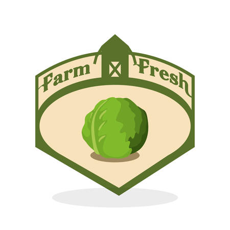 Farm Fresh concept with icon design, vector illustration 10 eps graphic.のイラスト素材