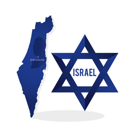 Israel concept with icon design, vector illustration 10 eps graphic.のイラスト素材