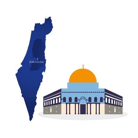 Israel concept with icon design, vector illustration 10 eps graphic.のイラスト素材