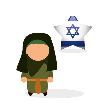 Israel concept with icon design, vector illustration 10 eps graphic.のイラスト素材