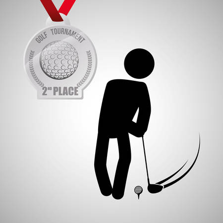 Golf concept with icon design, vector illustration 10 eps graphic.のイラスト素材