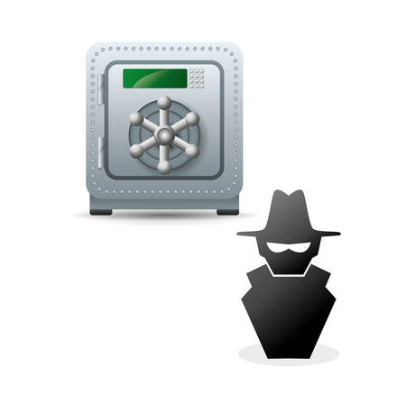 Security System  concept with icon design, vector illustration 10 eps graphic.のイラスト素材