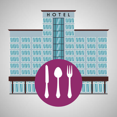 Hotel  concept with icon design, vector illustration 10 eps graphic.のイラスト素材