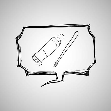 Sketch concept with icon design, vector illustration 10 eps graphic.のイラスト素材
